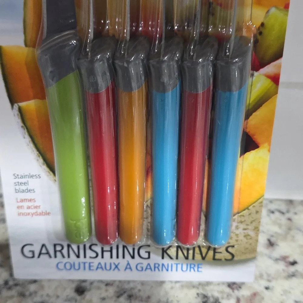 6 Pc Garnishing Knifes Set
